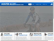 Tablet Screenshot of hunterallentrainingplans.com